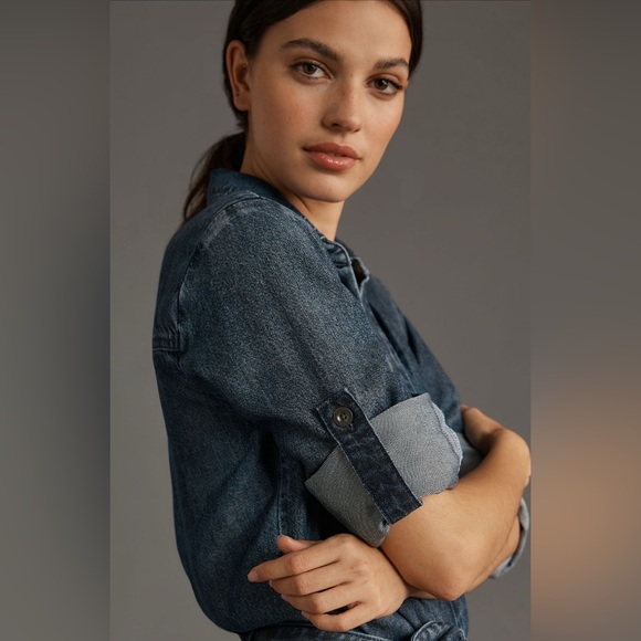 Anthropologie Cloth & Stone Utility Jumpsuit - Picture 4 of 12